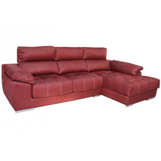 CHAISE - LONGUE CON ASIENTOS EXTRAÍBLES Y COPOS DE VISCOELÁSTICA LOFT